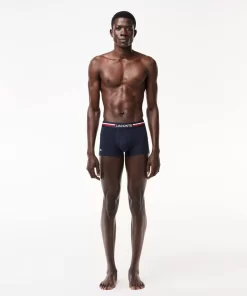 Lacoste Underwear & Lounge Wear-Pack Of 3 Iconic Trunks With Three-Tone Waistband