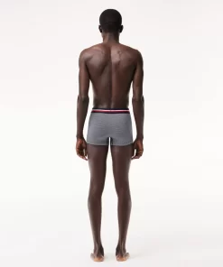 Lacoste Underwear & Lounge Wear-Pack Of 3 Iconic Trunks With Three-Tone Waistband