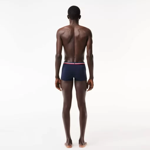 Lacoste Underwear & Lounge Wear-Pack Of 3 Iconic Trunks With Three-Tone Waistband