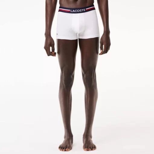 Lacoste Underwear & Lounge Wear-Pack Of 3 Iconic Trunks With Three-Tone Waistband