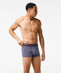 Lacoste Underwear & Lounge Wear-Pack Of 3 Iconic Trunks With Three-Tone Waistband