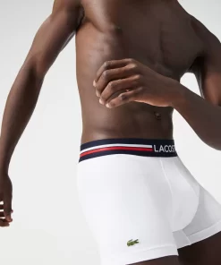 Lacoste Underwear & Lounge Wear-Pack Of 3 Iconic Trunks With Three-Tone Waistband