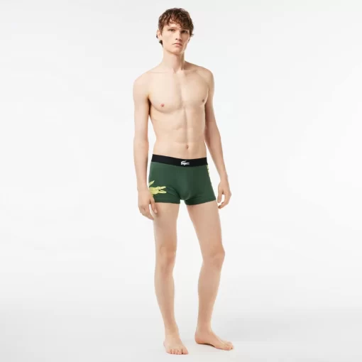 Lacoste Underwear & Lounge Wear-Pack Of 3 Mismatched Short Boxers