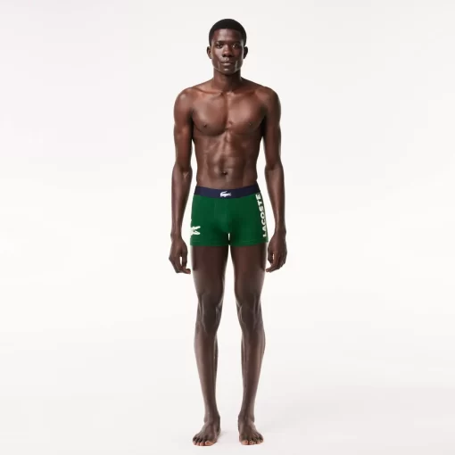 Lacoste Underwear & Lounge Wear-Pack Of 3 Mismatched Short Boxers