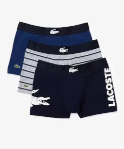 Lacoste Underwear & Lounge Wear-Pack Of 3 Mismatched Short Boxers