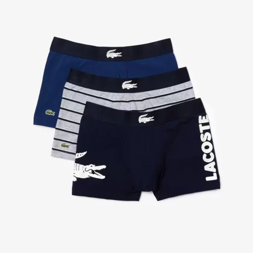 Lacoste Underwear & Lounge Wear-Pack Of 3 Mismatched Short Boxers