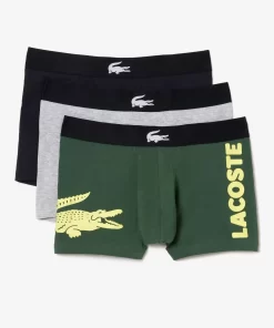 Lacoste Underwear & Lounge Wear-Pack Of 3 Mismatched Short Boxers