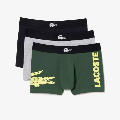 Lacoste Underwear & Lounge Wear-Pack Of 3 Mismatched Short Boxers