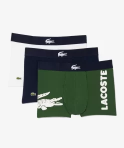 Lacoste Underwear & Lounge Wear-Pack Of 3 Mismatched Short Boxers