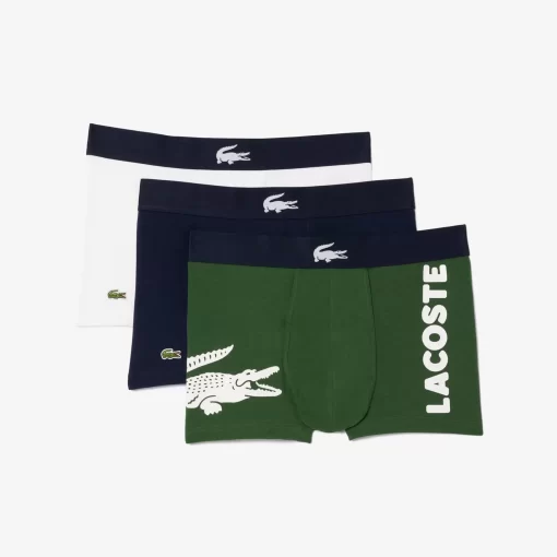 Lacoste Underwear & Lounge Wear-Pack Of 3 Mismatched Short Boxers