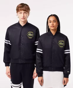 Lacoste Jackets & Coats-Padded Showerproof Archive Badge Bomber Jacket