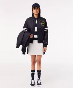 Lacoste Jackets & Coats-Padded Showerproof Archive Badge Bomber Jacket