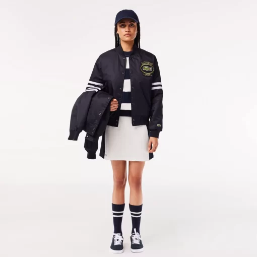 Lacoste Jackets & Coats-Padded Showerproof Archive Badge Bomber Jacket