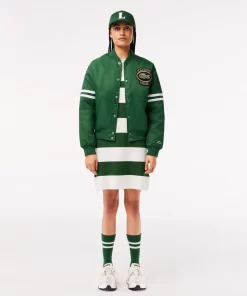 Lacoste Jackets & Coats-Padded Showerproof Archive Badge Bomber Jacket