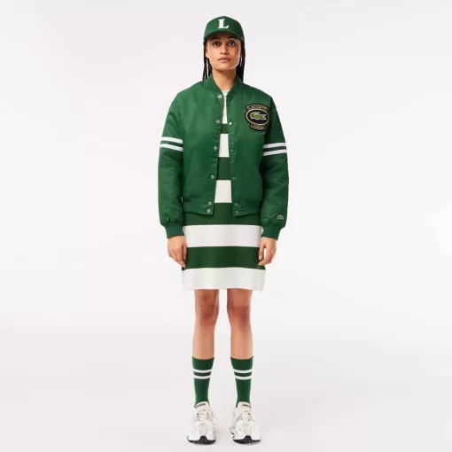 Lacoste Jackets & Coats-Padded Showerproof Archive Badge Bomber Jacket