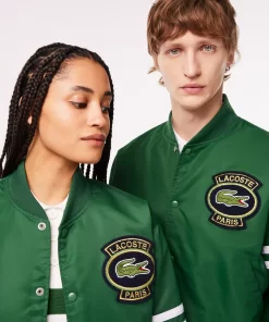 Lacoste Jackets & Coats-Padded Showerproof Archive Badge Bomber Jacket