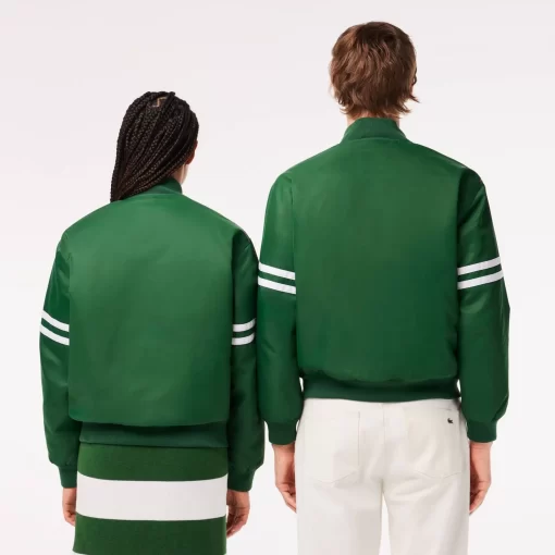 Lacoste Jackets & Coats-Padded Showerproof Archive Badge Bomber Jacket