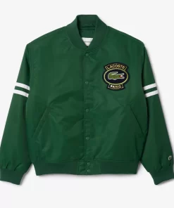 Lacoste Jackets & Coats-Padded Showerproof Archive Badge Bomber Jacket