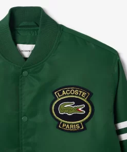 Lacoste Jackets & Coats-Padded Showerproof Archive Badge Bomber Jacket