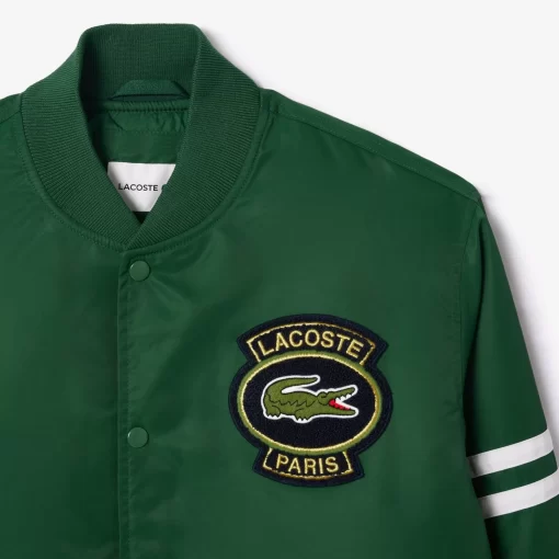 Lacoste Jackets & Coats-Padded Showerproof Archive Badge Bomber Jacket