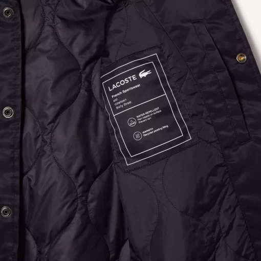 Lacoste Jackets & Coats-Padded Showerproof Archive Badge Bomber Jacket