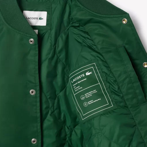 Lacoste Jackets & Coats-Padded Showerproof Archive Badge Bomber Jacket