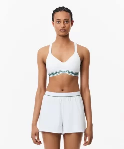 Lacoste Underwear & Loungewear-Padded Stretch Jersey Logo Bralette