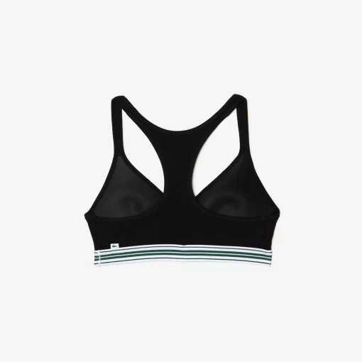 Lacoste Underwear & Loungewear-Padded Stretch Jersey Logo Bralette