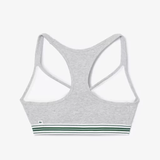 Lacoste Underwear & Loungewear-Padded Stretch Jersey Logo Bralette