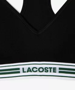 Lacoste Underwear & Loungewear-Padded Stretch Jersey Logo Bralette