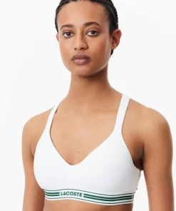 Lacoste Underwear & Loungewear-Padded Stretch Jersey Logo Bralette