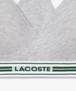 Lacoste Underwear & Loungewear-Padded Stretch Jersey Logo Bralette