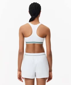 Lacoste Underwear & Loungewear-Padded Stretch Jersey Logo Bralette