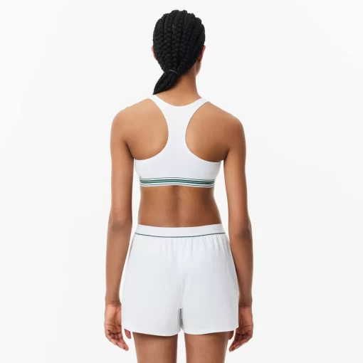 Lacoste Underwear & Loungewear-Padded Stretch Jersey Logo Bralette