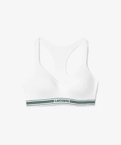 Lacoste Underwear & Loungewear-Padded Stretch Jersey Logo Bralette