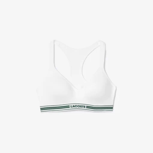 Lacoste Underwear & Loungewear-Padded Stretch Jersey Logo Bralette