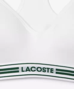 Lacoste Underwear & Loungewear-Padded Stretch Jersey Logo Bralette