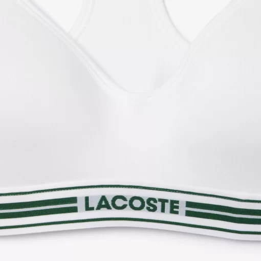 Lacoste Underwear & Loungewear-Padded Stretch Jersey Logo Bralette