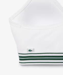 Lacoste Underwear & Loungewear-Padded Stretch Jersey Logo Bralette