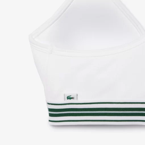 Lacoste Underwear & Loungewear-Padded Stretch Jersey Logo Bralette