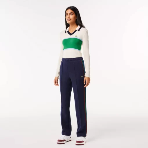 Lacoste Trousers & Shorts-Paris French Made Knit Stripe Pants