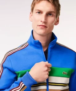 Lacoste Sweatshirts-Paris French Made Zipped Colourblock Sweatshirt