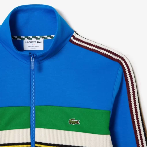 Lacoste Sweatshirts-Paris French Made Zipped Colourblock Sweatshirt