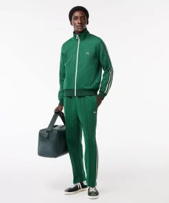 Lacoste Tracksuits-Paris Jacquard Monogram Zipped Sweatshirt