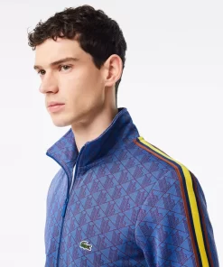 Lacoste Sweatshirts-Paris Jacquard Monogram Zipped Sweatshirt