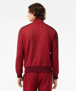 Lacoste Tracksuits-Paris Jacquard Monogram Zipped Sweatshirt