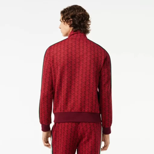 Lacoste Tracksuits-Paris Jacquard Monogram Zipped Sweatshirt