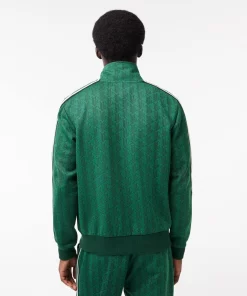 Lacoste Tracksuits-Paris Jacquard Monogram Zipped Sweatshirt