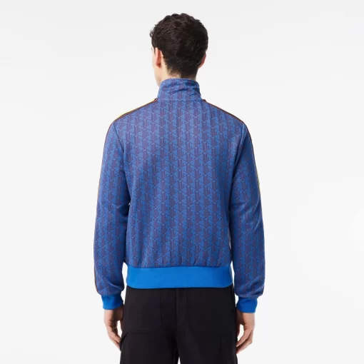 Lacoste Sweatshirts-Paris Jacquard Monogram Zipped Sweatshirt