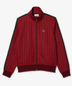 Lacoste Tracksuits-Paris Jacquard Monogram Zipped Sweatshirt